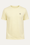 Lime Yellow Plain Activewear T-shirt For Mens