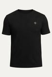 Black Drop Niddle Fabric T-shirt For Men