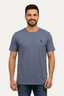 Blue Plain Activewear T-shirt For Mens