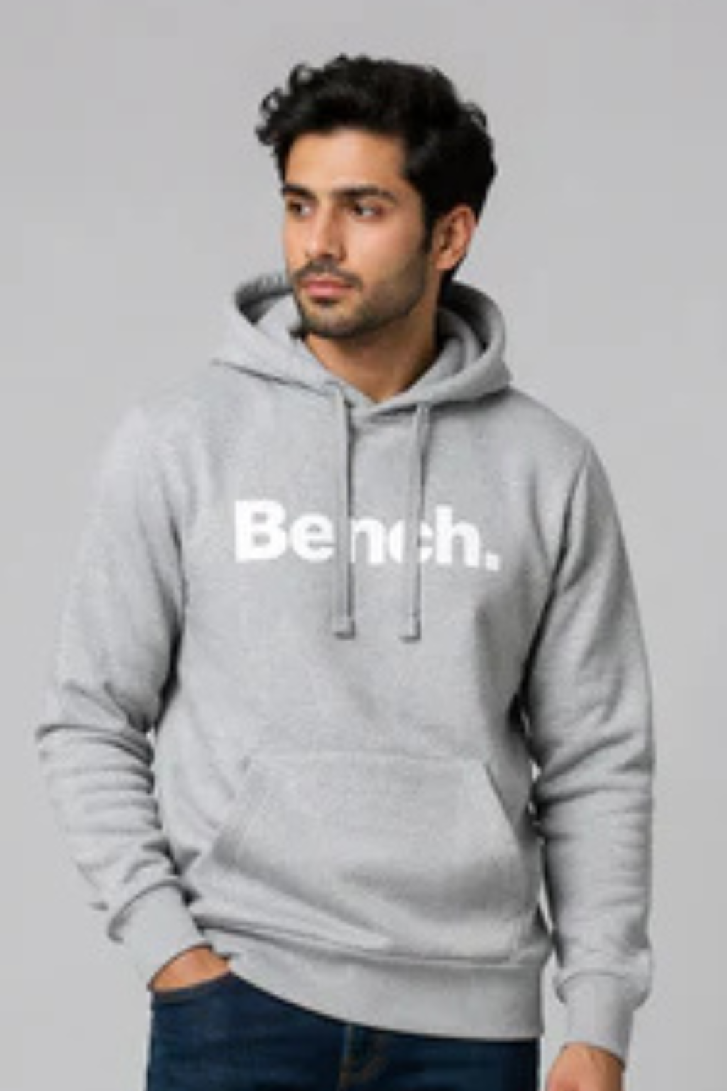 Bench Hazel Grey Hoodie For Mens Main image