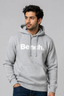 Bench Hazel Grey Hoodie For Mens