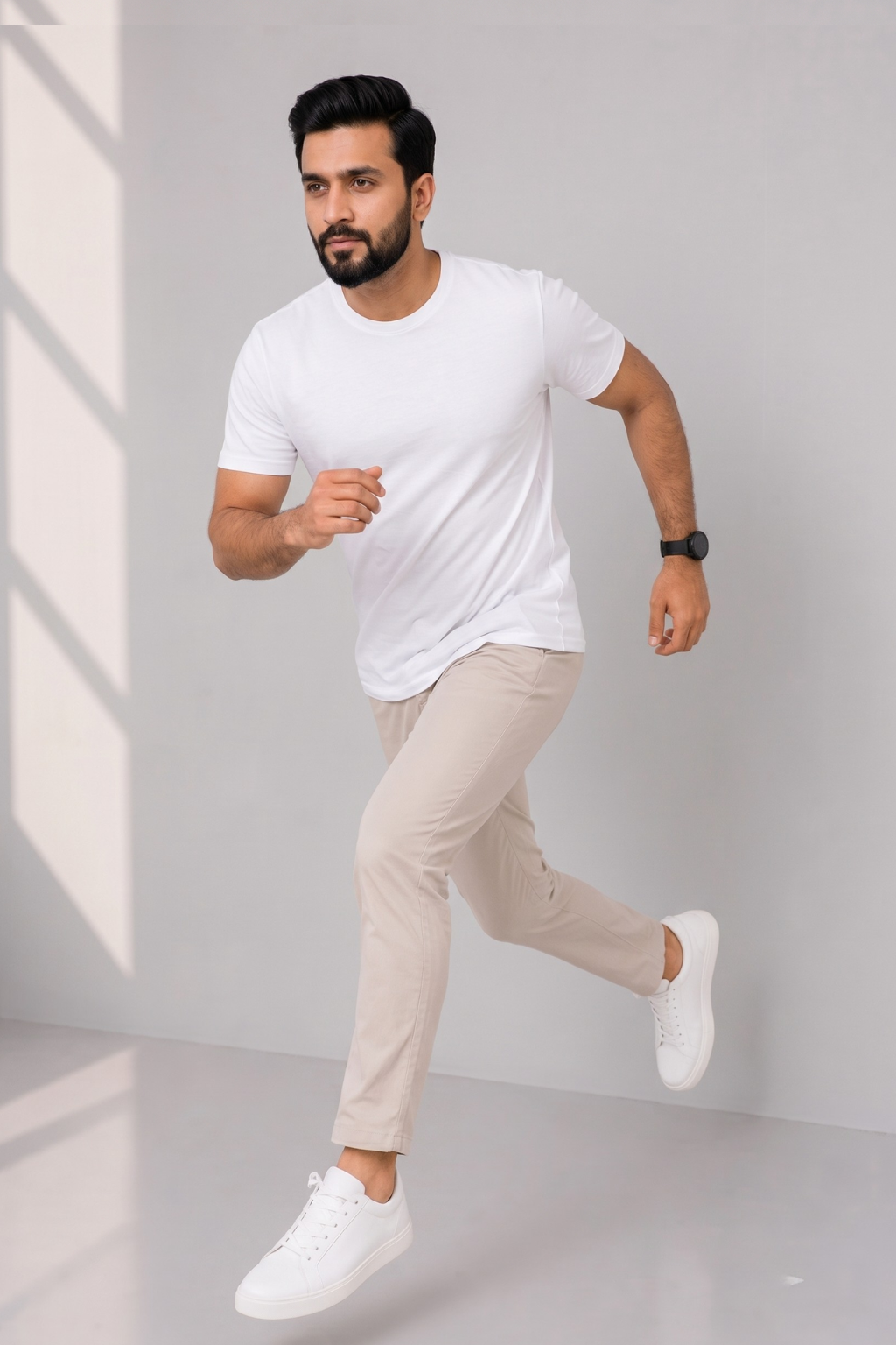White Plain T-shirt For Men