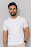 White Plain T-shirt For Men