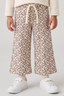 Cream With Multi Flowers Print Flapper For Girls