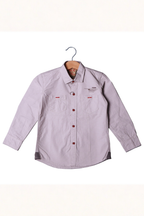 HAZEL GREY ORIGINAL WORNE FULL SLEEVES DOUBLE POCKET SHIRT