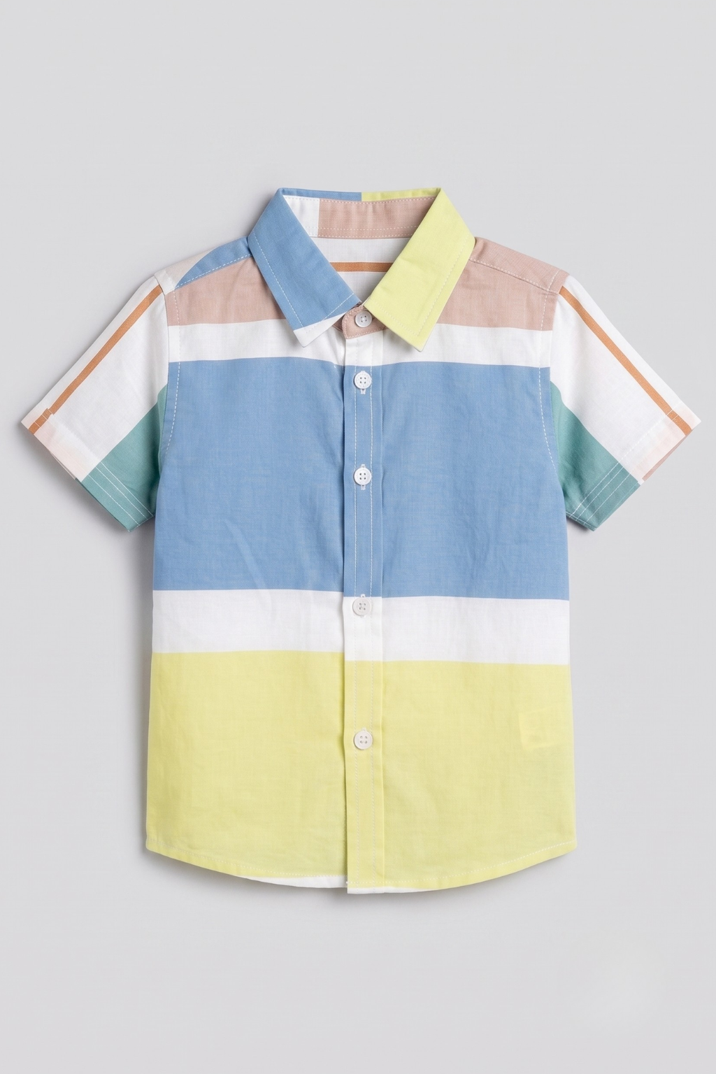 Multi Colors Half Sleeves Casual Shirt