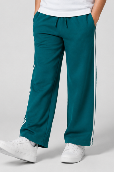 Teal Blue Line Jersy Fabric Pajama