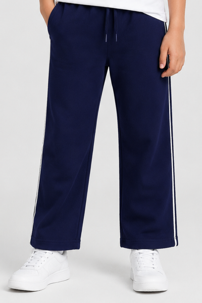 Navy Blue Plain Jersy Fabric Trouser