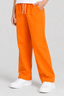 Orange Plain Jersy Fabric Pajama