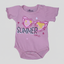 PINK SUMMER TIME PRINT HALF BODY HALF SLEEVES ROMPER