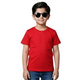 RED PLAIN HALF SLEEVES T-SHIRT FOR SUMMERS