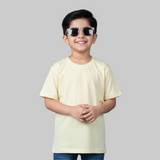 YELLOW PLAIN HALF SLEEVES T-SHIRT FOR SUMMERS