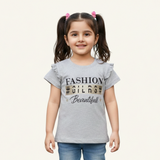 HAZEL GREY FASHION GIRLS BEAUTIFULL PRINTED T-SHIRT FOR GIRLS