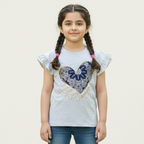 OFF WHITE NEVER STOP DAY DREAMING PRINTED T-SHIRT FOR GIRLS