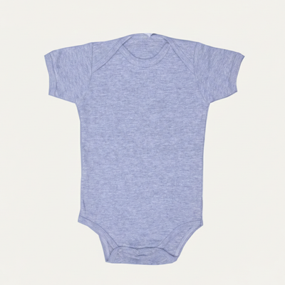 HAZEL GREY PLAIN HALF BODY HALF SLEEVES ROMPER