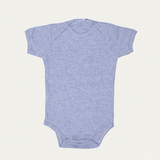 HAZEL GREY PLAIN HALF BODY HALF SLEEVES ROMPER