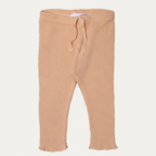 FAWN WITH KNOT BOTTOM FRIL THERMAL FABRIC PLAIN PAJAMA TROUSER