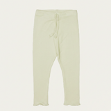 YELLOW WITH KNOT THERMAL FABRIC BOTTOM FRIL PLAIN PAJAMA TROUSER