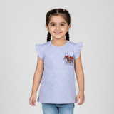 HAZEL GREY DREAM PRINT T-SHIRT TOP FOR GIRLS