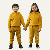 Yellow Panda Print Valour Fabric Suit For Winters