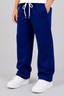 Navy Blue Plain Jersy Fabric Pajama