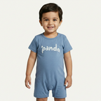 BLUE PANDA PRINT HALF BODY ROMPER