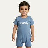 BLUE PANDA PRINT HALF BODY ROMPER