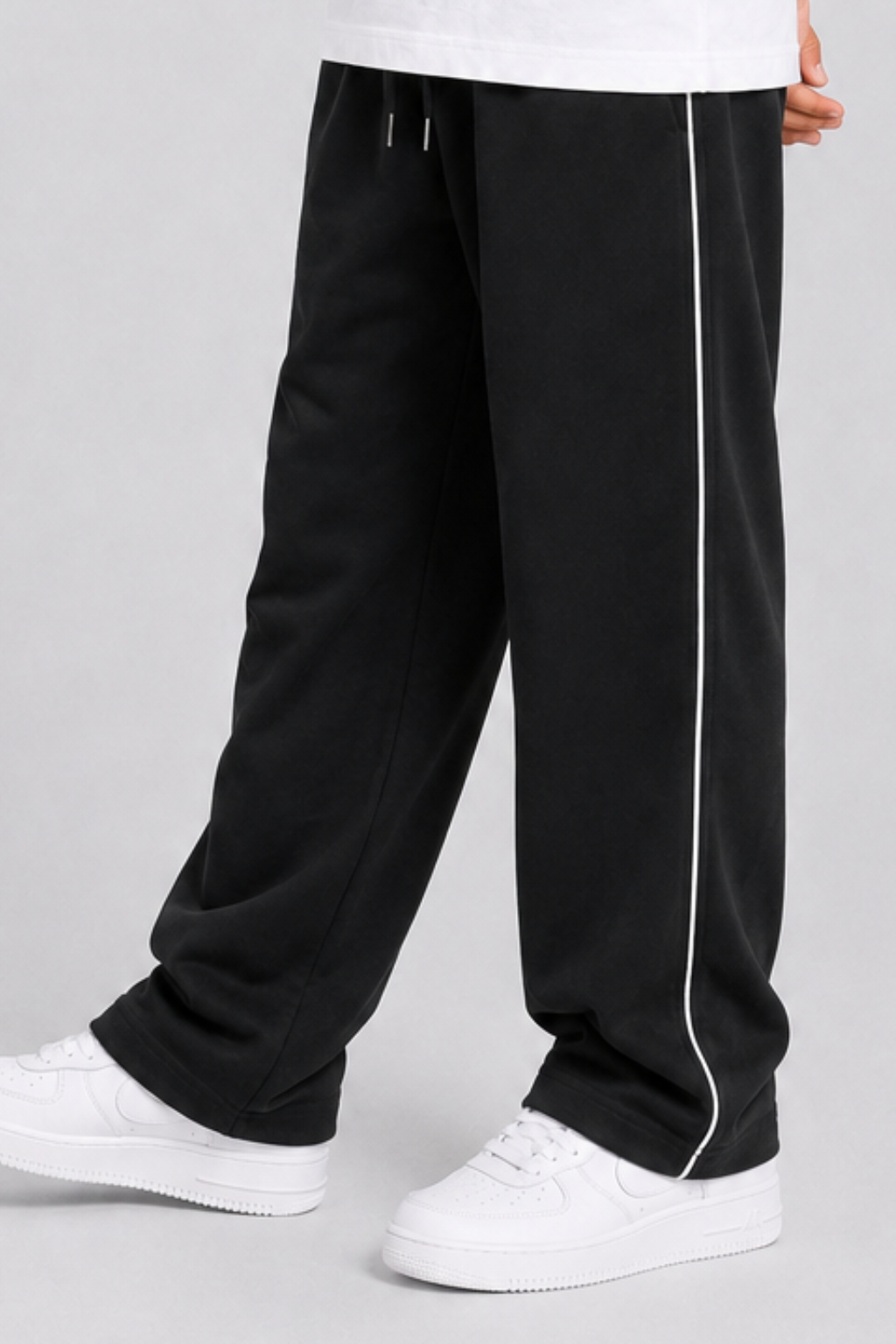 Black Plain Jersy Fabric Trouser