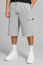 Ash Grey Cargo Pocket Shorts For Mens