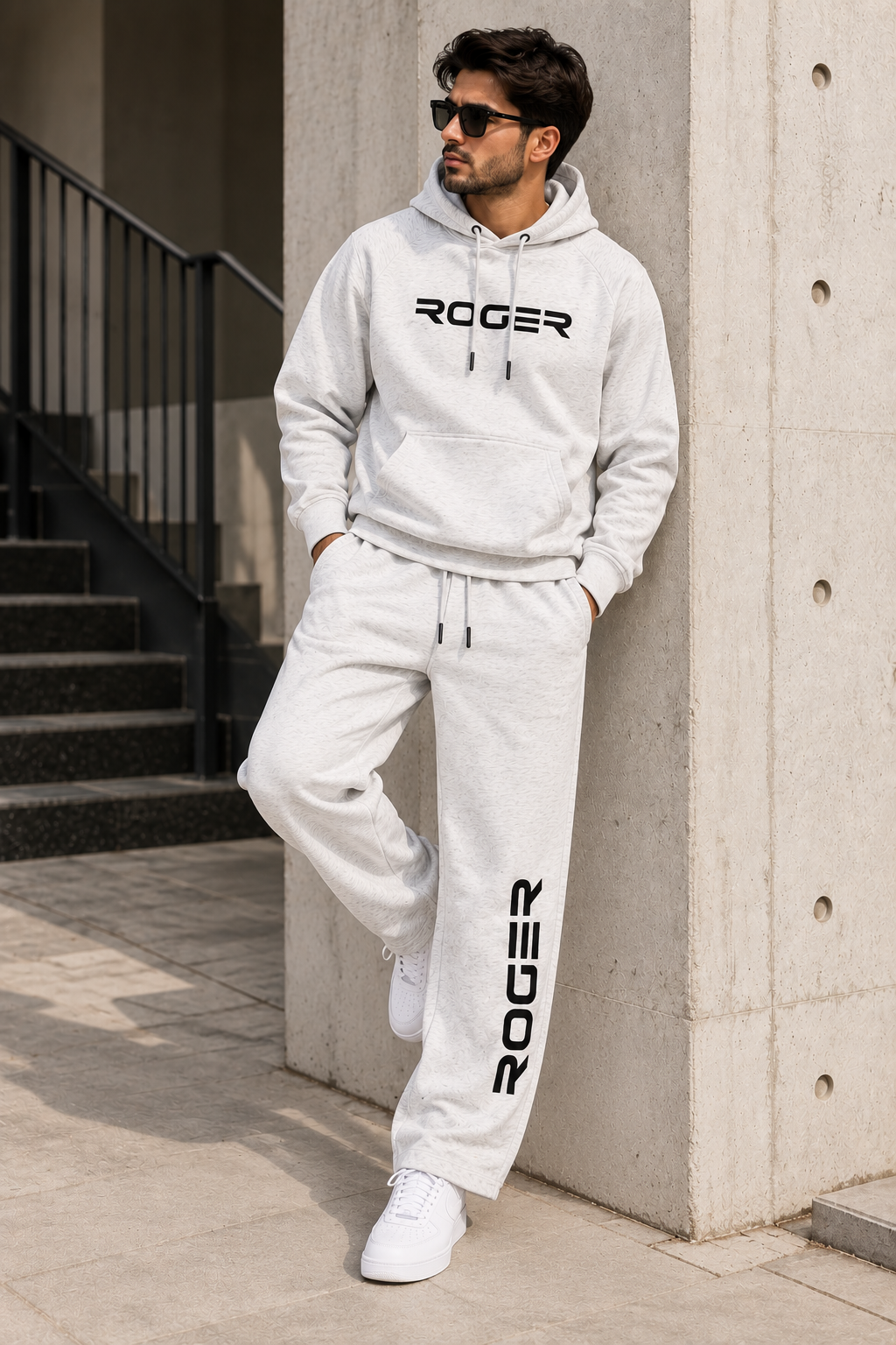 Beige Roger Warm Weave Fabric Suit