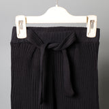 NEW BLACK QUELOT TROUSER WITH BOTTOM CUT FOR WOMEN