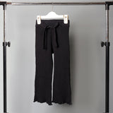 NEW BLACK QUELOT TROUSER WITH BOTTOM CUT FOR WOMEN