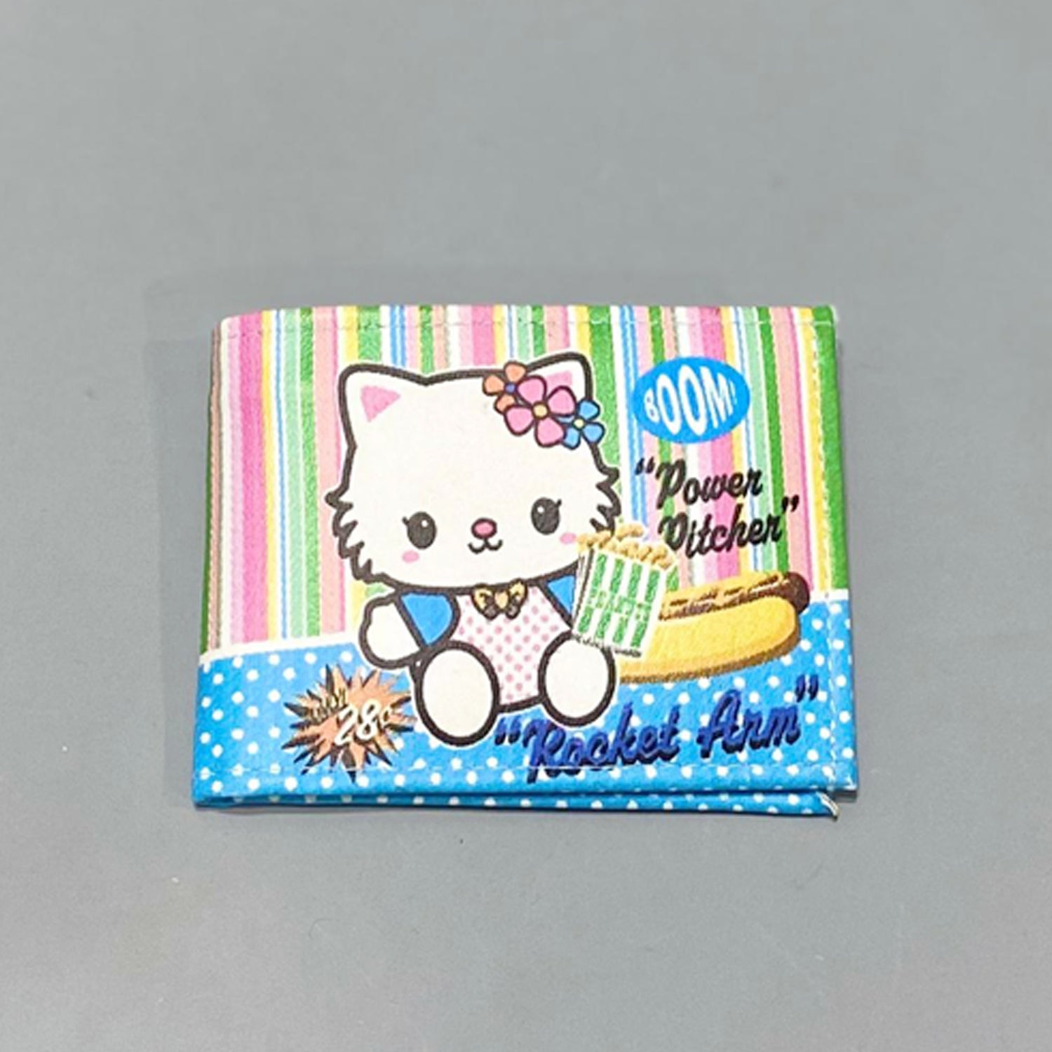 SKY BLUE POLKA DOTS KITTY WALLET Main image
