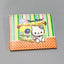 ORANGE POLKA DOTS KITTY PRINTED WALLET