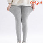 Load image into Gallery viewer, HAZEL GREY PLAIN FLEECE WARM LEGGING TROUSER FOR GIRLS
