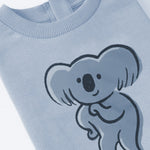 Load image into Gallery viewer, LIGHT BLUE KOALA PRINT TERRY FABRIC SWEATSHIRT
