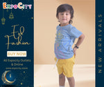 Load image into Gallery viewer, BLUE SONIC PRINT HALF SLEEVES T-SHIRT FOR BOYS
