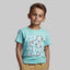 SEA GREEN "POPEYE" PRINT HALF SLEEVES T-SHIRT FOR BOYS