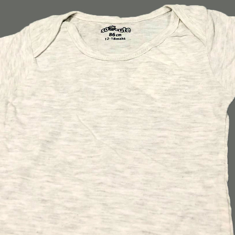 ASH WHITE BASIC PLAIN ROMPER FOR SUMMERS Secondary image