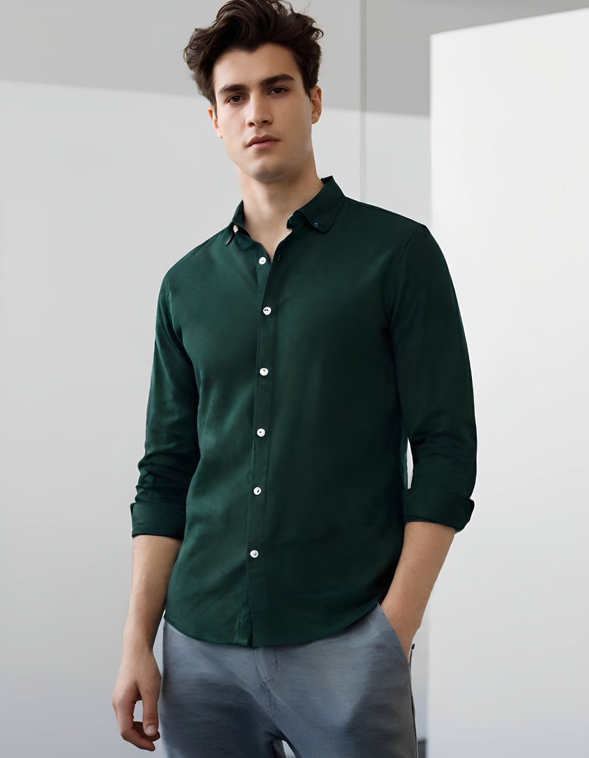 GREEN - PREMIUM QUALITY CASUAL SHIRT FOR MEN