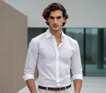 Load image into Gallery viewer, WHITE - PREMIUM QUALITY CASUAL SHIRT FOR MEN
