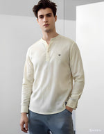 Load image into Gallery viewer, OFF WHITE KURTI STYLE - PREMIUM QUALITY CASUAL SHIRT FOR MEN
