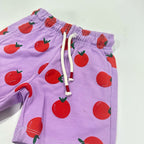 PURPLE TOMATO'S PRINT SHORTS FOR GIRLS