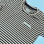 Load image into Gallery viewer, BROWN WITH BLACK STRIPES PANDA HALF SLEEVES T-SHIRT FOR BOYS
