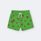 GREEN TREES PRINT SHORTS FOR UNISEX