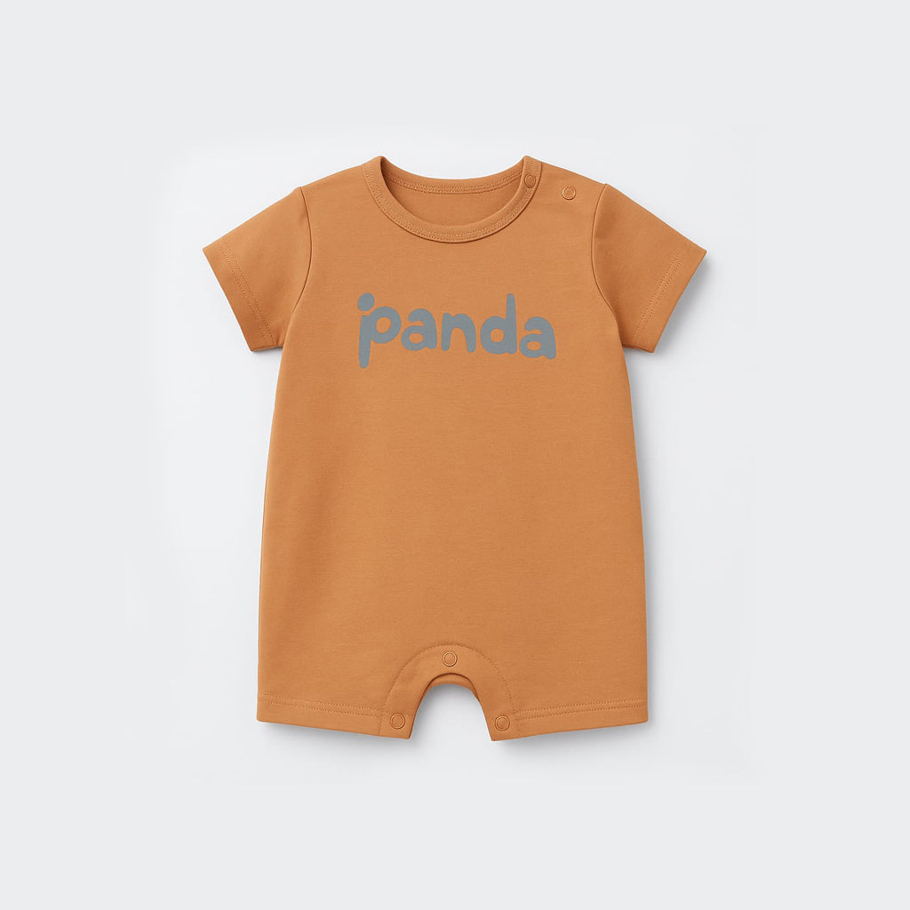 RUSTY PANDA PRINT HALF BODY ROMPER