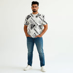 Load image into Gallery viewer, WHITE &quot;HARMONIOUS&quot; PRINT T-SHIRT FOR MEN
