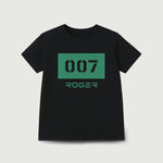 Load image into Gallery viewer, BLACK &quot;007&quot; PRINT T-SHIRT FOR MEN
