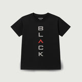 BLACK "BLACK" PRINT T-SHIRT FOR MEN