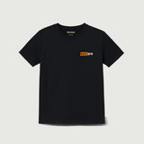 BLACK "ROGER" PRINT T-SHIRT FOR MEN
